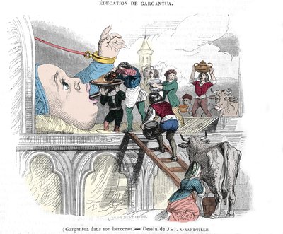 Gargantua personnage des romans de François Rabelais (1483-1553), écrivain français : « L