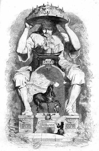 Illustration pour Les Voyages de Gulliver écrit par Jonathan Swift - Grandville (1803 47)