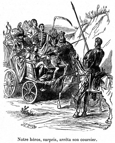 Illustration des aventures de Don Quichotte écrites par Cervantes - Grandville (1803 47)