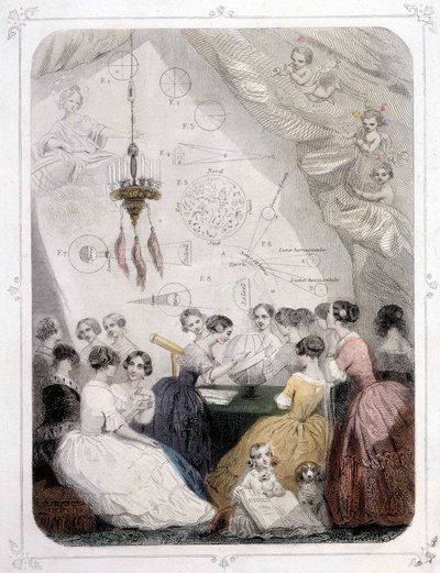 Dames étudiant l