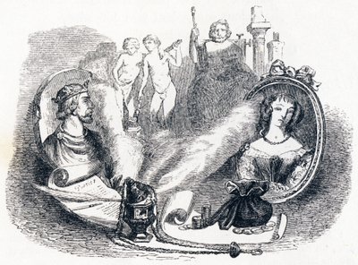 Simonide préservé par les dieux - Fables de La Fontaine - Grandville