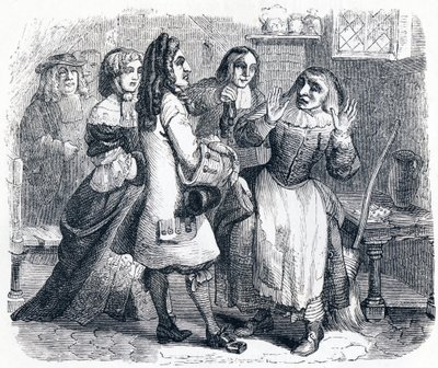 Les devineresses - Fables de La Fontaine - Grandville