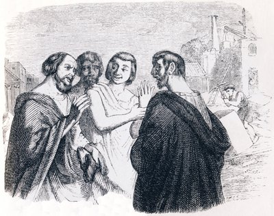 Parole de Socrate - Fables de La Fontaine - Grandville