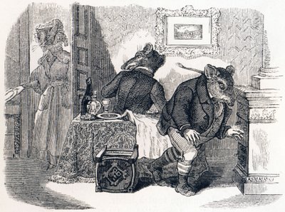 Le rat de ville et le rat des champs - Fables de La Fontaine - Grandville