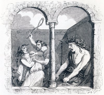 La discorde - Fables de La Fontaine - Grandville