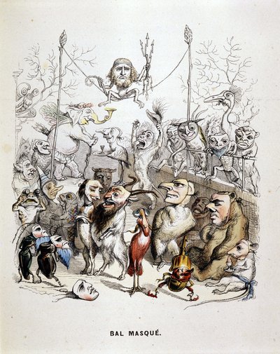 Le bal masqué des animaux - par Grandville - Grandville