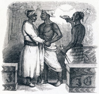 Les deux amis - Fables de La Fontaine - Grandville