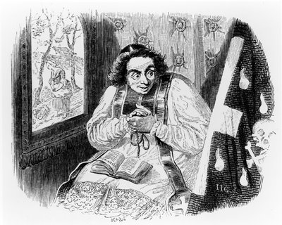 Le prêtre et le cadavre, illustration pour 