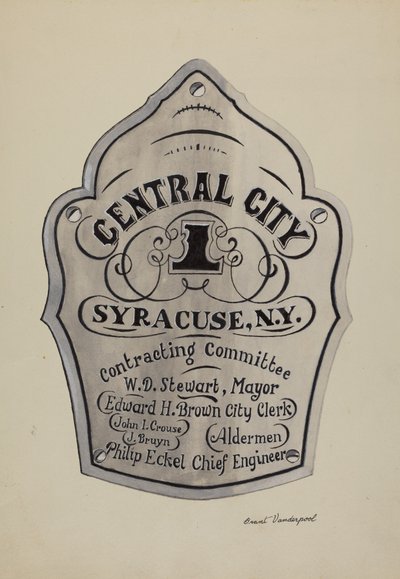 Plaque de nom gravée - Grant Vanderpool