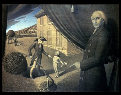 La fable de Parson Weems - Grant Wood