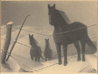 Étude pour "Février", 1940 - Grant Wood