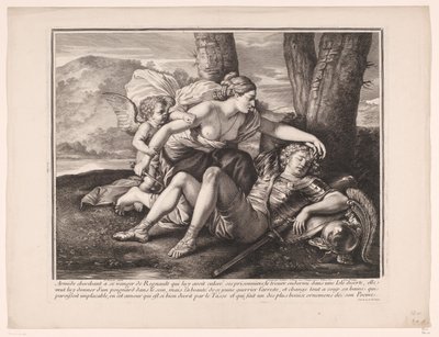 Renaud et Armide - Gérard Audran (attributed to)