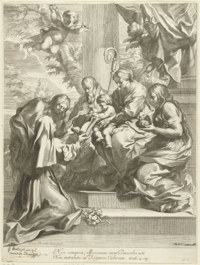 Sainte Martina aux pieds de Marie - Gérard Edelinck