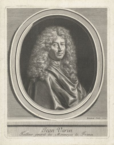 Portrait de Jean Varin - Gérard Edelinck