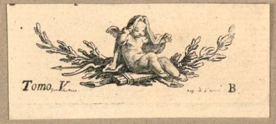 Cupidon avec voile - Gravelot