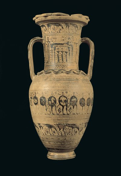 Amphore attique, période géométrique tardive II B (720-700 av. J.-C.) - Greek