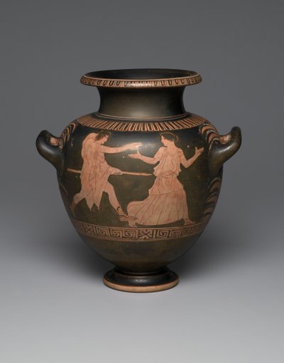 Stamnos à figures rouges attiques, 440-430 av. J.-C. - Greek