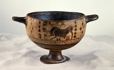 Kotyle à figures noires, vers 600-500 av. J.-C. - Greek