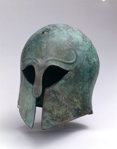 Casque archaïque en bronze de type corinthien, c.600-575 av. J.-C. - Greek