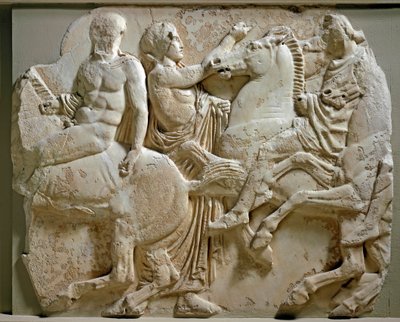 Art grec : cavaliers, frise du Parthénon - Greek