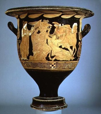 Cratère à Figures Rouges Attique représentant Borée avec Orithye - Greek
