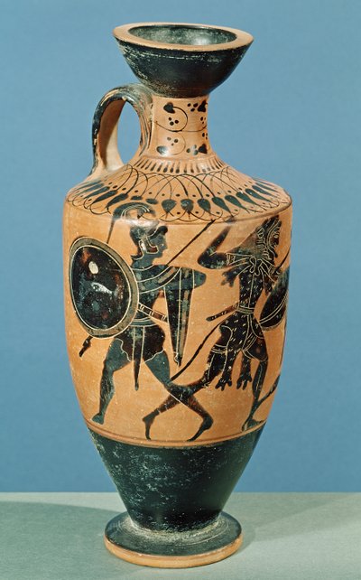 Lécythe de style attique, représentant Hercule et les Amazones - Greek School