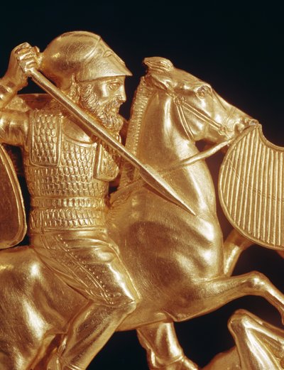 Peigne orné de guerrier en combat - Greek School