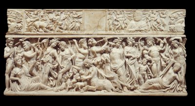 Art grec : relief sculpté sur marbre d