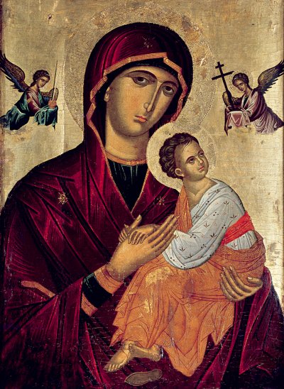 Icône représentant la Sainte Mère de la Passion - Greek School