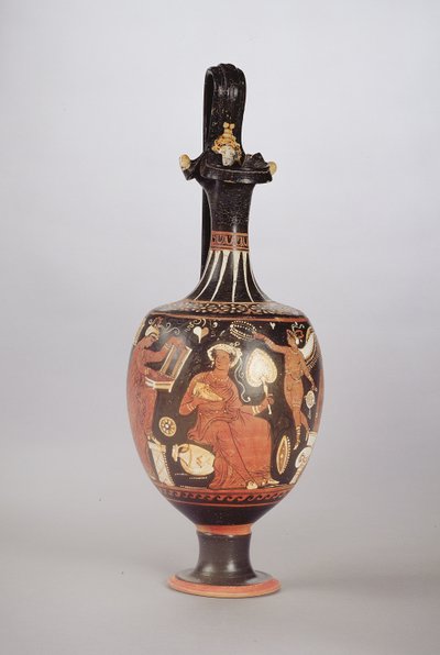 Oinochoé à figures rouges et blanches, c.310 av. J.-C. - Greek School