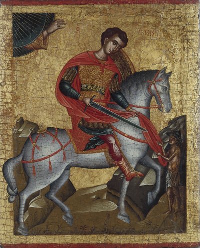 Saint Martin, vers 1500 - Greek icon.