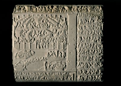 ART GREC : Guerre de Troie. Tabula Iliaca avec des reliefs du cycle troyen, accompagné... - Greek School