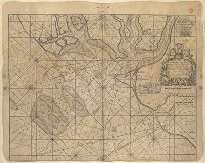 Carte de la mer du Nord dédiée à 
