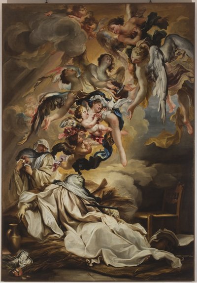 Mort de Sainte Scholastique, vers 1700 - Gregorio De Ferrari