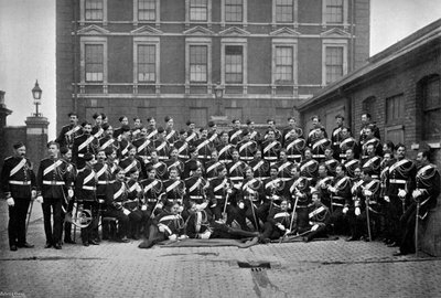 Sous-officiers des 1st Life Guards aux casernes de Knightsbridge, Londres, 1896 - Gregory and Co