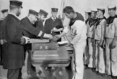 Jour de paie à bord du HMS Royal Sovereign, 1895 - Gregory and Co