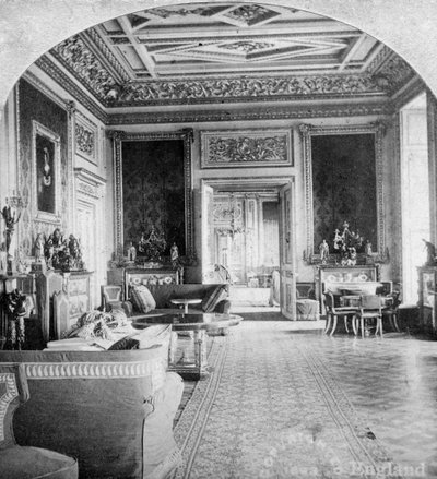 Le Salon Vert, Château de Windsor, Windsor, Berkshire, fin du 19e siècle - Griffiths Brothers