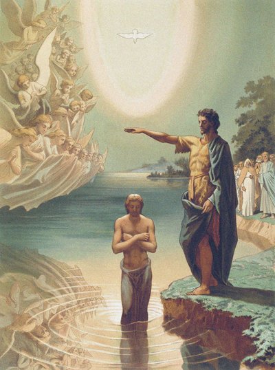 Le Baptême du Christ, c.1860 - Grigori Grigorevich (after) Gagarin