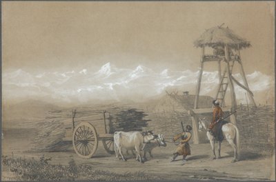 Fort des cosaques dans le Caucase, 1846 - Grigori Grigorevich Gagarin