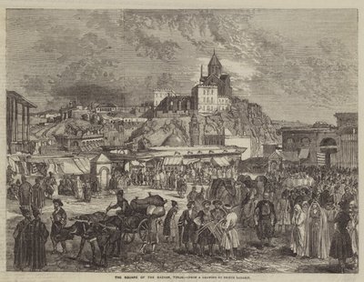 La place du bazar, Tiflis - Grigori Grigorevich Gagarin