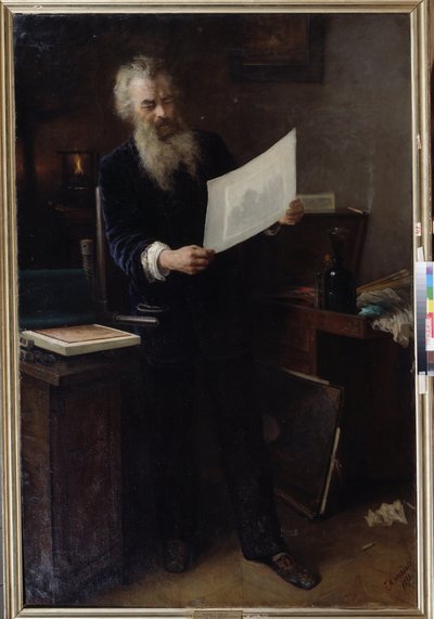 La première impression (détail) - Grigori Grigoryevich Myasoedov