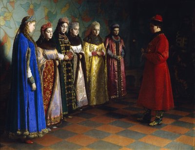 Le Tsar Alexis Mikhaïlovitch choisissant une épouse, 1882 - Grigori Semenovich Sedov
