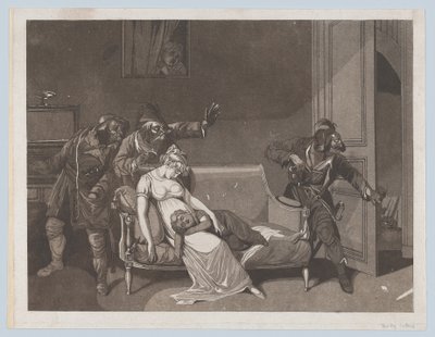 Première scène de voleurs, vers 1805 - Gror