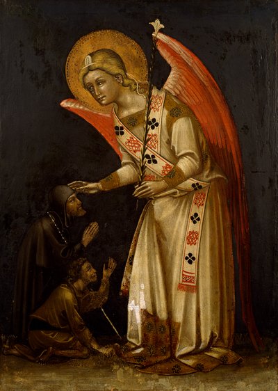 Ange, vers 1354, par Guariento, fresque - Guariento di Arpo