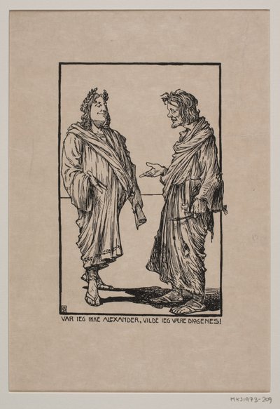 Alexandre et Diogène - Gudmund Hentze