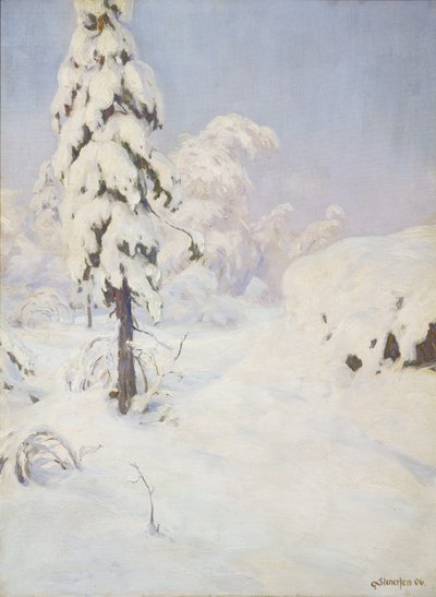 Hiver dans la forêt - Gudmund Stenersen