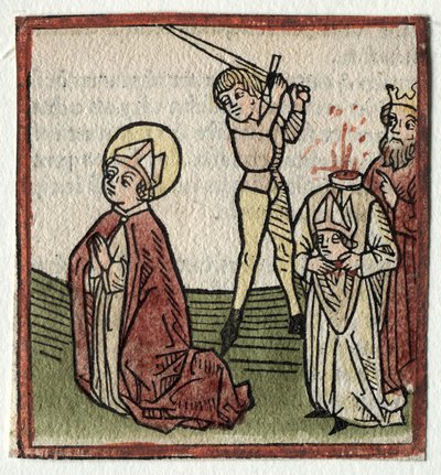 Saints Theonestus et Albanus; ou Saint Pancrace - Günther Zainer