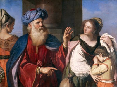 Abraham bannit Agar - Guercino