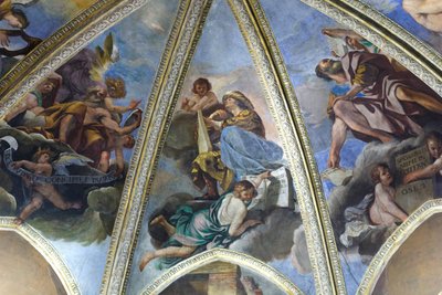 Fresque représentant le prophète Aggée ou Aggeus - Guercino (1591-1666)