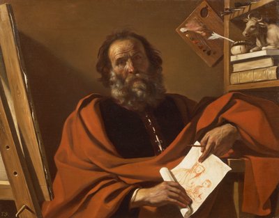 Saint Luc, par Giovanni Francesco Barbieri, dit Guercino - Guercino